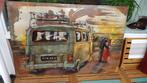 Metalen schilderij van Volkswagenbus, Huis en Inrichting, Schilderij, Zo goed als nieuw, 100 tot 125 cm, Ophalen