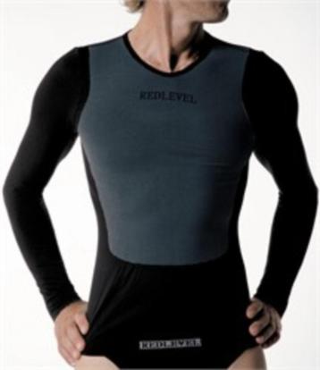RED LEVEL LR-38 Longsleeve Maat S, Zwart/Grijs, 60% korting! beschikbaar voor biedingen