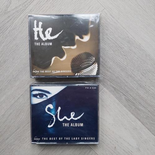 2 X 2CD Various Artists She The Album + He The Album (TV-CD), Cd's en Dvd's, Cd's | Verzamelalbums, Zo goed als nieuw, Pop, Ophalen of Verzenden