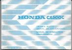 Honda CX500 C manual Betriebsanleitung 1980 (3073z), Motoren, Handleidingen en Instructieboekjes, Honda