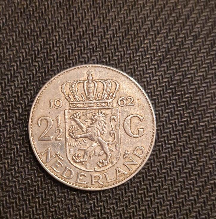 2,5 Gulden Rijksdaalder 1962 - Juliana, Postzegels en Munten, Munten | Nederland, Ophalen of Verzenden