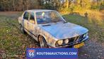 BMW 525i | 1982 | Route 66 Auctions, Auto's, Oldtimers, Overige carrosserieën, Zwart, Bedrijf, Handgeschakeld