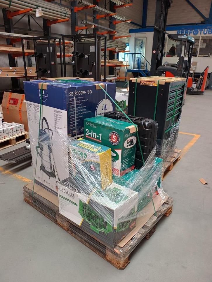 Pallet met gereedschap, Doe-het-zelf en Verbouw, Gereedschap | Overige machines, Nieuw, Ophalen