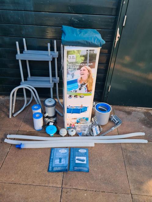 Intex zwembad 3m 3x2 meter met pomp en extra's, Tuin en Terras, Zwembaden, Gebruikt, Opzetzwembad, Minder dan 80 cm, 200 tot 400 cm