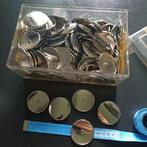 Bak met ronde bolle schijfjes, zilverkleur., Ophalen of Verzenden, Nieuw, Materiaal