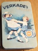 Verkade koek blik dansende kinderen prachtige kleur vintage!, Ophalen of Verzenden, Zo goed als nieuw, Koek(jes), Verkade