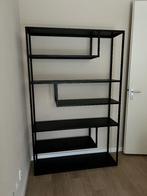 WOOOD vakkenkast Teun XL Zwart, Huis en Inrichting, Kasten | Boekenkasten, Ophalen, Met plank(en), 50 tot 100 cm, Zo goed als nieuw