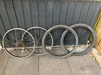 Set 24 inch wielen + banden (6 versnellingen), Fietsen en Brommers, Fietsonderdelen, Algemeen, Zo goed als nieuw, Shimano, Ophalen