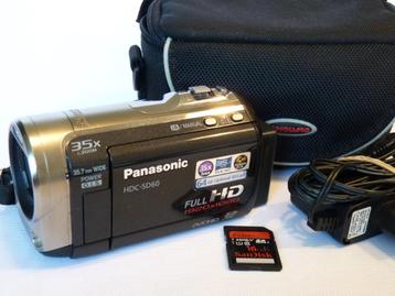 Panasonic HDC-SD60, fullHD 1920x1080 video, AVCHD, SD, Accu beschikbaar voor biedingen