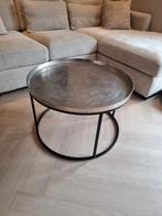 Richmond Interiors salontafel Lyam, 50 tot 100 cm, Rond, Zo goed als nieuw, Metaal