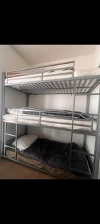 3 persoons stapelbed, Ophalen, 90 cm, 160 tot 180 cm, Tweepersoons
