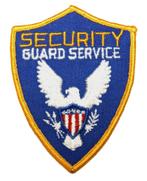 Patch - Embleem USA Security Guard Service, Verzamelen, Verzenden, Overige soorten, Amerika, Embleem of Badge