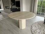 Travertin eettafel - rond - 120 diameter, Rond, Ophalen of Verzenden, Zo goed als nieuw, Vijf personen of meer