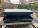 Zilveren dakkoffer met dakdragers van Thule, Auto diversen, Dakkoffers, Ophalen, Gebruikt