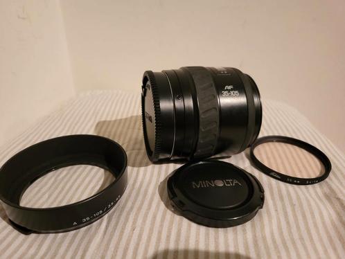 Minolta 35-105mm zoom AF lens Sony a-mount met toebehoren, Audio, Tv en Foto, Fotografie | Lenzen en Objectieven, Gebruikt, Zoom