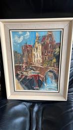 J. Kelderman (1914-1990)- Amsterdams grachtgezicht., Ophalen