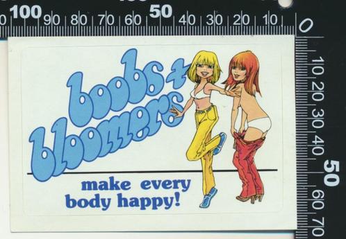 Sticker: Boobs and Bloomers - Make every body happy, Verzamelen, Stickers, Zo goed als nieuw, Bedrijf of Vereniging, Ophalen of Verzenden