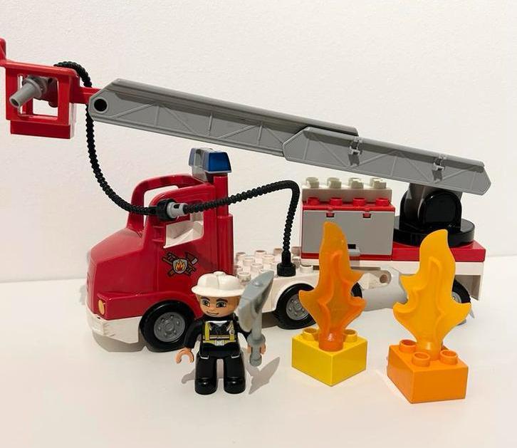 Duplo Brandweerwagen 5682 - Complete Set, Kinderen en Baby's, Speelgoed | Duplo en Lego, Gebruikt, Duplo, Complete set, Ophalen of Verzenden
