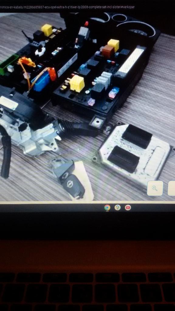 ECU Opel Astra H Z16XER bj 2008 complete set incl sloten., Auto-onderdelen, Elektronica en Kabels, Opel, Gebruikt, Ophalen