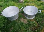 zinken bak - bakken - voor tuin, Tuin en Terras, Bloembakken en Plantenbakken, Overige materialen, Gebruikt, Minder dan 30 cm