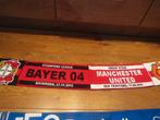 Sponser sjaal Bayer 04 tegen manchester united 27-11-2013, Ophalen of Verzenden, Zo goed als nieuw, Buitenlandse clubs, Vaantje of Sjaal