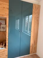 3 x petrol blauwe kastdeuren PAX ikea 229x50cm als NIEUW, Huis en Inrichting, Kasten | Kledingkasten, Ophalen, 200 cm of meer