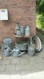 Zinken teil, gieter, weckketel, emmer v.a 7,50 p stuk, Antiek en Kunst, Ophalen