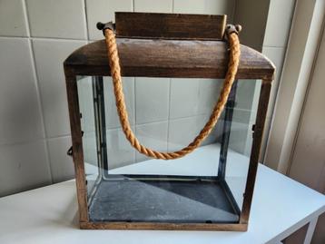 Lantaarn/windlicht brons  beschikbaar voor biedingen