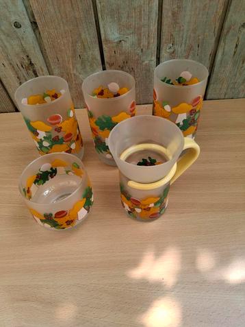 Lot vintage Ocean glazen, 3 soorten. Jaren '70/'80 beschikbaar voor biedingen