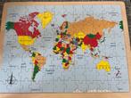 Landkaart Puzzel - Wereldkaart, Ophalen of Verzenden, Meer dan 50 stukjes, Gebruikt, 6 jaar of ouder