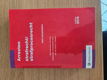Arresten strafrecht/strafprocesrecht 2018 editie, gearceerd beschikbaar voor biedingen