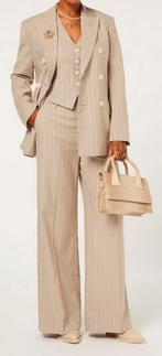 3 delig JoshV, Josh V blazer, pantalon en gilet in S, Ophalen of Verzenden, Zo goed als nieuw, Maat 36 (S), Beige