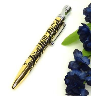 Zeer mooie prachtige goud met zwart receptie pen. beschikbaar voor biedingen