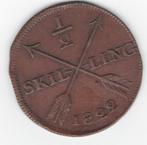 25-1239 Zweden 1/2 skilling 1822, Verzenden, Overige landen, Losse munt