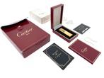 Les Must de Cartier Vermeil Briquet Oval Striped - Full Set, Cartier, Parijs, Ophalen of Verzenden, Zo goed als nieuw