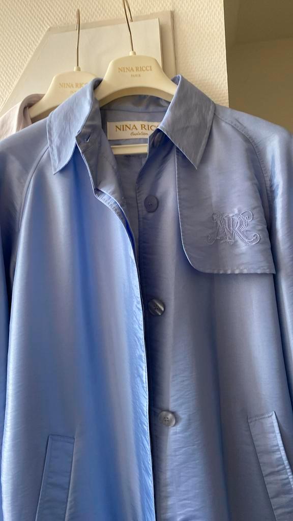 NINA RICCI Designer dames Mantel 🔹 maat 40/ 42 Vintage, Kleding | Dames, Jassen | Zomer, Nieuw, Maat 38/40 (M), Blauw, Ophalen