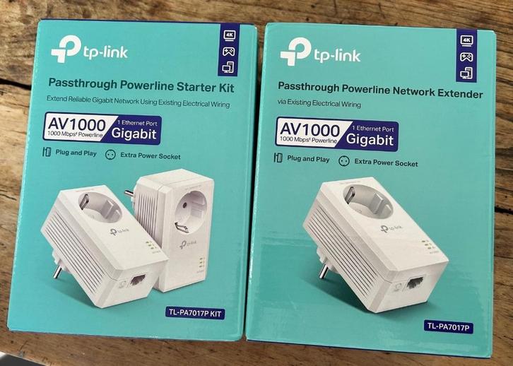 TP link netwerk over stopcontact (homeplug) TL-PA7017, Computers en Software, Netwerk switches, Nieuw, Verzenden