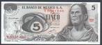Mexico 5 Pesos 1972 Querétaro, Postzegels en Munten, Verzenden, Noord-Amerika, Los biljet