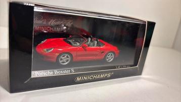 Porsche boxster s indischrot minichamps 1.43 beschikbaar voor biedingen