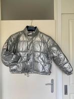 Vintage JACKPOT cropped winterjack zilverkleurig, Kleding | Dames, Jassen | Winter, Verzenden, Zo goed als nieuw, Maat 42/44 (L)
