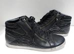 Zwart leren Gabor sneakers 40 1/2, Zwart, Ophalen of Verzenden, Sneakers of Gympen, Zo goed als nieuw