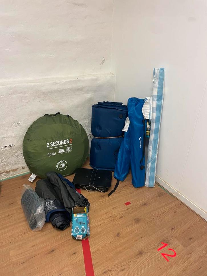 Campingset compleet, Caravans en Kamperen, Tenten, tot en met 2, Zo goed als nieuw, Ophalen