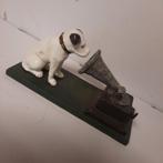 Beeld His Masters Voice Nipper met Grammofoon, Ophalen of Verzenden, Nieuw, Beeldje of Figuurtje
