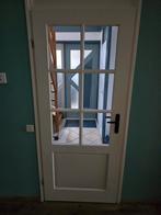 Opdek binnendeur met glas, Ophalen, Gebruikt, 80 tot 100 cm, Binnendeur