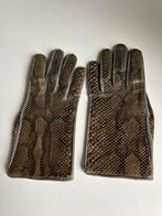 Slangenleren handschoenen, Kleding | Dames, Mutsen, Sjaals en Handschoenen, Ophalen of Verzenden, Zo goed als nieuw, Maat 36 (S)