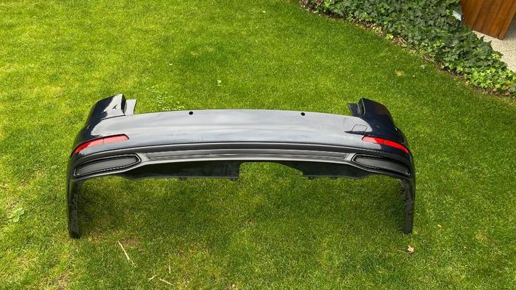 Audi A6 C8 Achterbumper + diffuser Firmamentblauw 2018-2023, Auto-onderdelen, Carrosserie en Plaatwerk, Bumper, Audi, Gebruikt