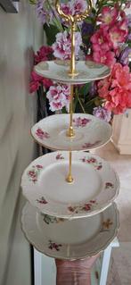 Brocante etagere 4 laags handmade €25,00, Ophalen, Zo goed als nieuw