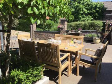 teakhouten tuinset Allure teak tuin/bank/tafel/stoelen beschikbaar voor biedingen