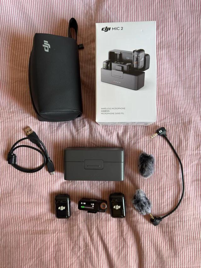 DJI Mic 2 Draadloze Microfoon Set - Zo Goed Als Nieuw, Audio, Tv en Foto, Professionele Audio-, Tv- en Video-apparatuur, Zo goed als nieuw
