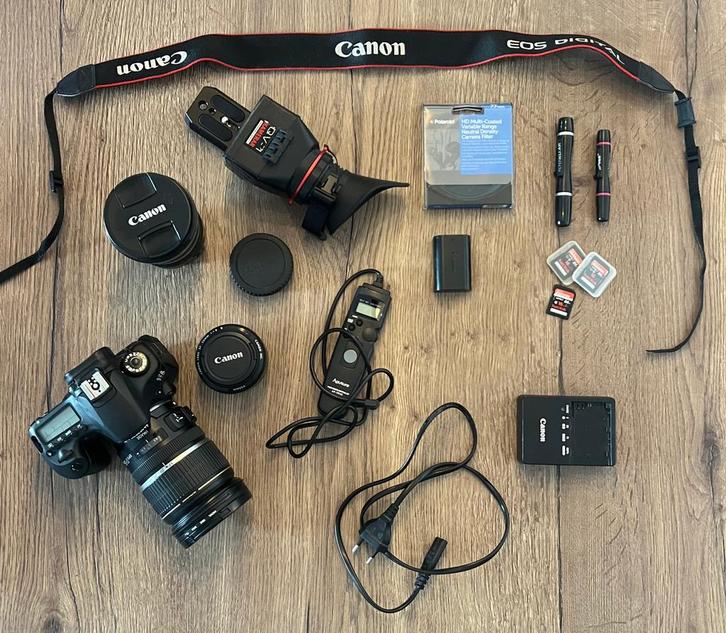 Fotografie set incl rugtas - Canon EOS 60D, Audio, Tv en Foto, Fotocamera's Digitaal, Gebruikt, Canon, Ophalen